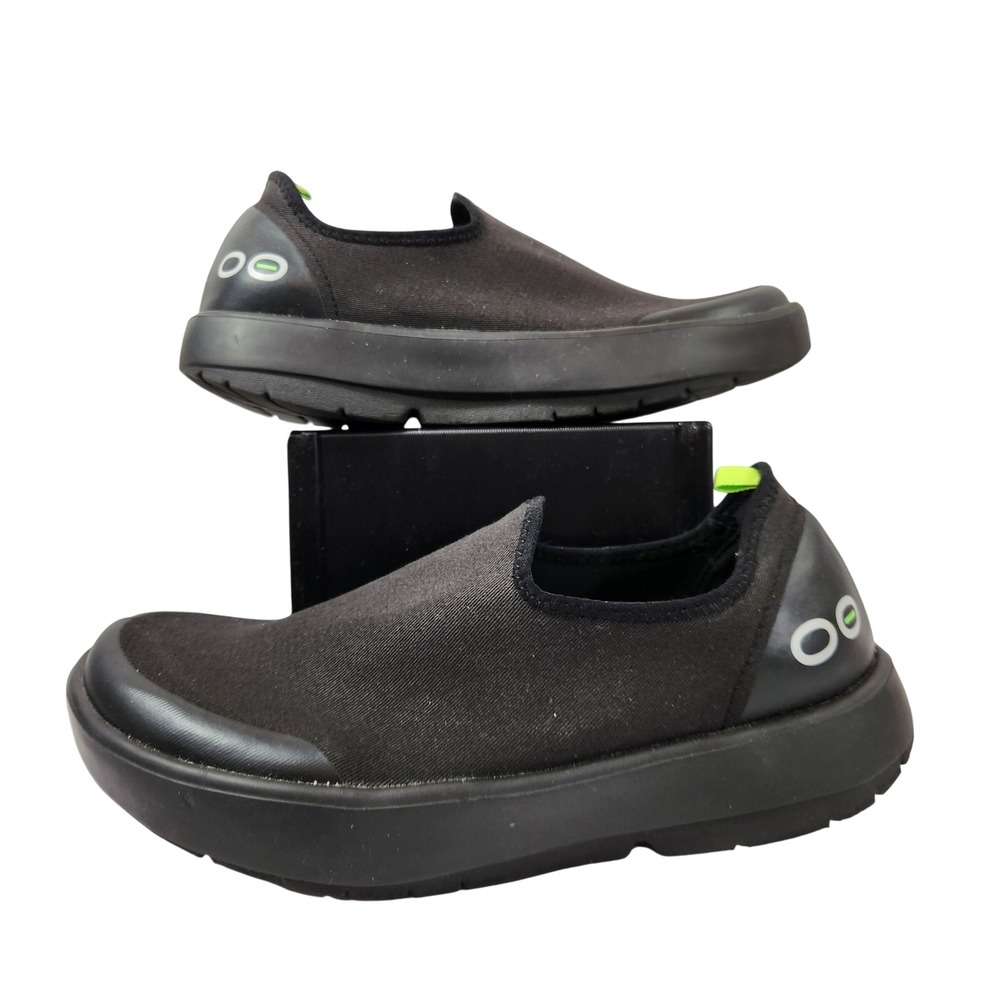 OOFOOS Clovia Black‎ Slip On Recovery Clogs Womens Size W8.5 EU39.5